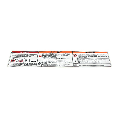 Honda 87516Z37C30 Label Operator Wa Original Mower Part