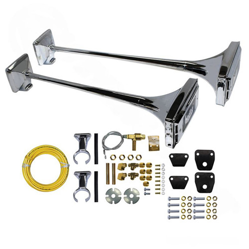 29 Inch Hadley Chrome Ambassador Air Horn Kit With 26 And Hormsh00981