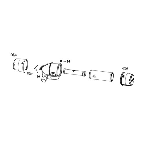 Kohler 19 048 06S Filter Assembly; Air Original Part