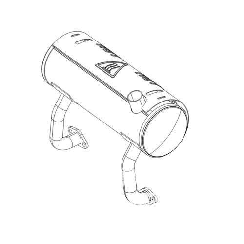 Kohler 24 068 170S Muffler; Vertical Catalyst Original Part