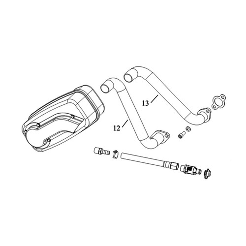 Kohler 32 786 02S Kit; Muffler Original Part