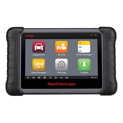 Autel MX808 - MaxiCheck MX808: Advanced OBDII Diagnostic Scan Tool with 7" Touchscreen, 17 Service Functions & 1-Year Free Updates