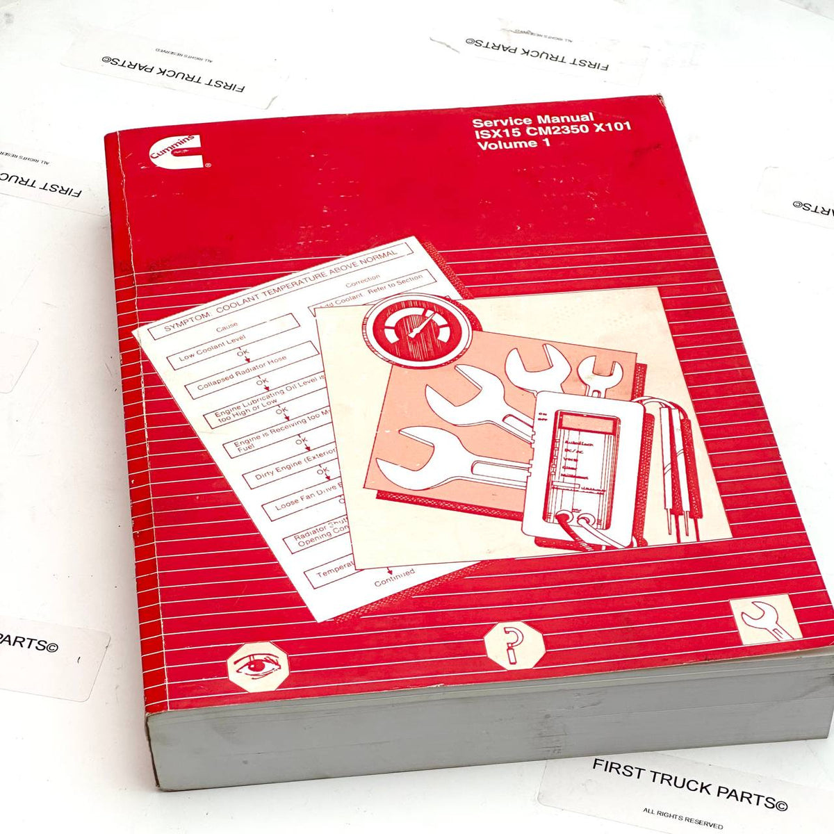 4310641 | Genuine Cummins Service Manual ISX15 CM2350 X101 Volume 1
