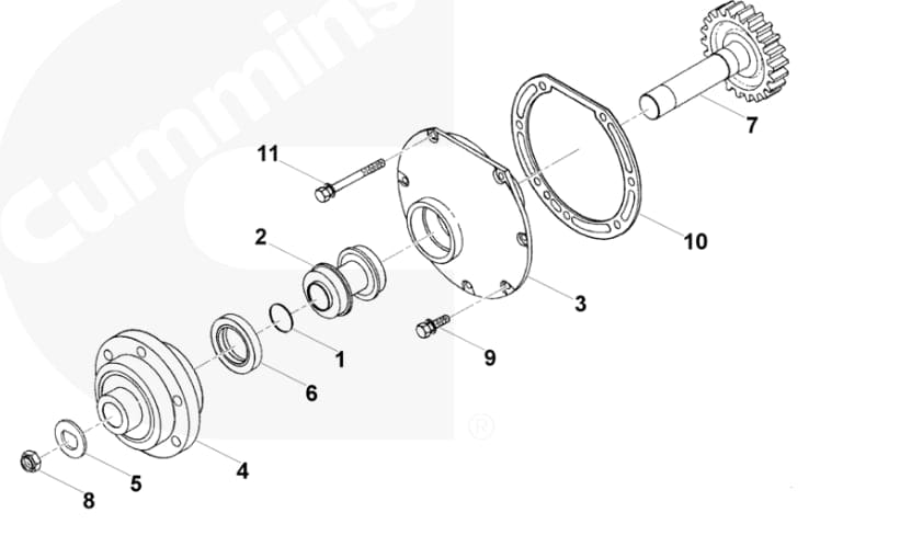 3201750 | Genuine Cummins Fan Hub Assembly
