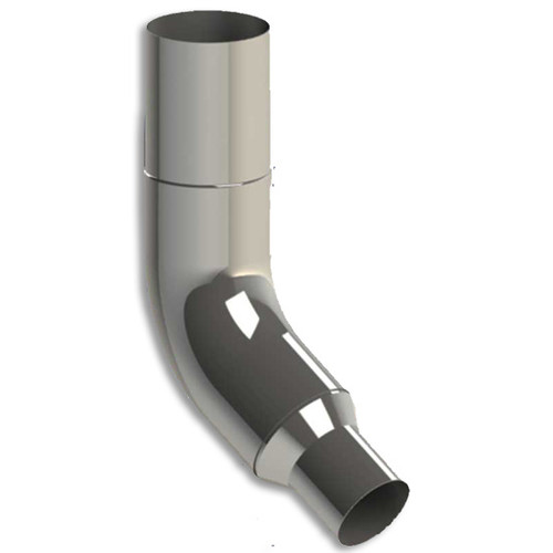 Elbow Reduces To 5 Inch OD By Lincoln Chrome Fits Peterbilt 359