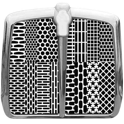 Stainless Steel Custom Punched Grille Inserts By Roadworks Fits Kenworth T660