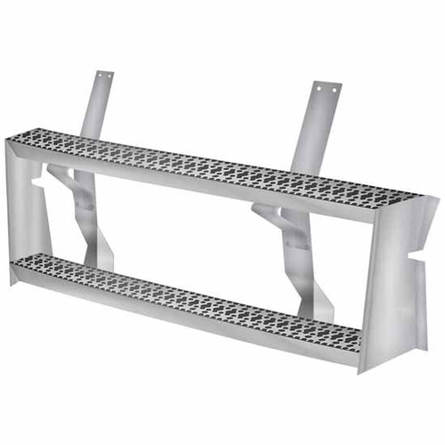 5 Inch Bestfit Wide Aluminum 2 Step Fuel Tank Assembly For Freightliner
