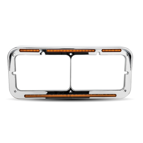 TRUX TU-1029A UNIVERSAL FLATLINE AMBER MARKER LED HEADLIGHT BEZEL